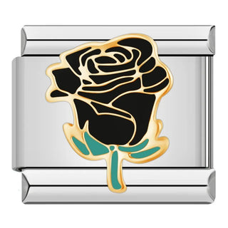 Charm Flor Negra - Italian Charms