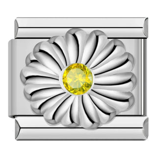 Charm Flor Plata - Italian Charms