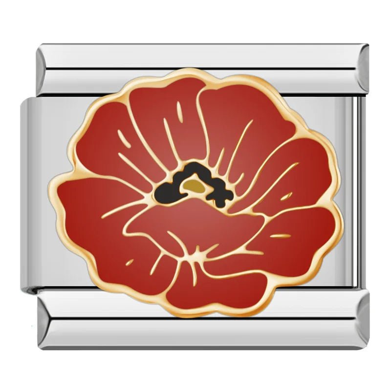 Charm Flor Roja - Italian Charms