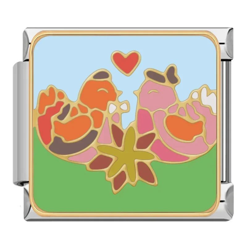Charm Gallitos Enamorad - Italian Charms