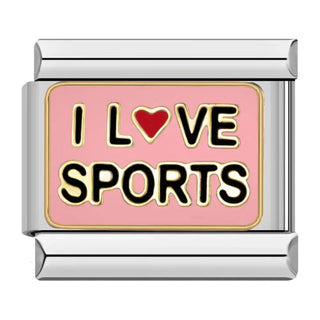 Charm I love sports - Italian Charms