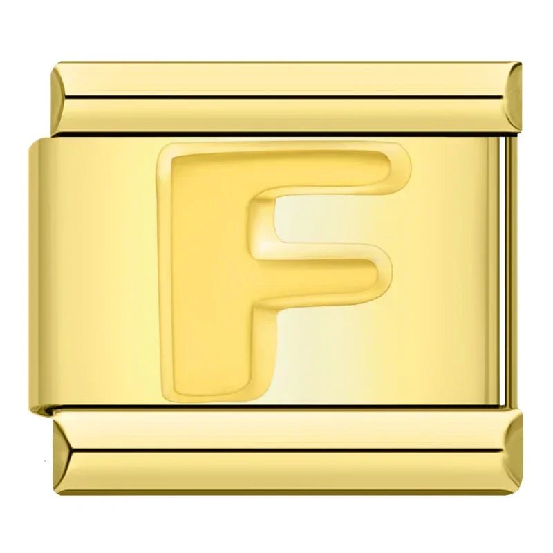Charm Letra F - Italian Charms