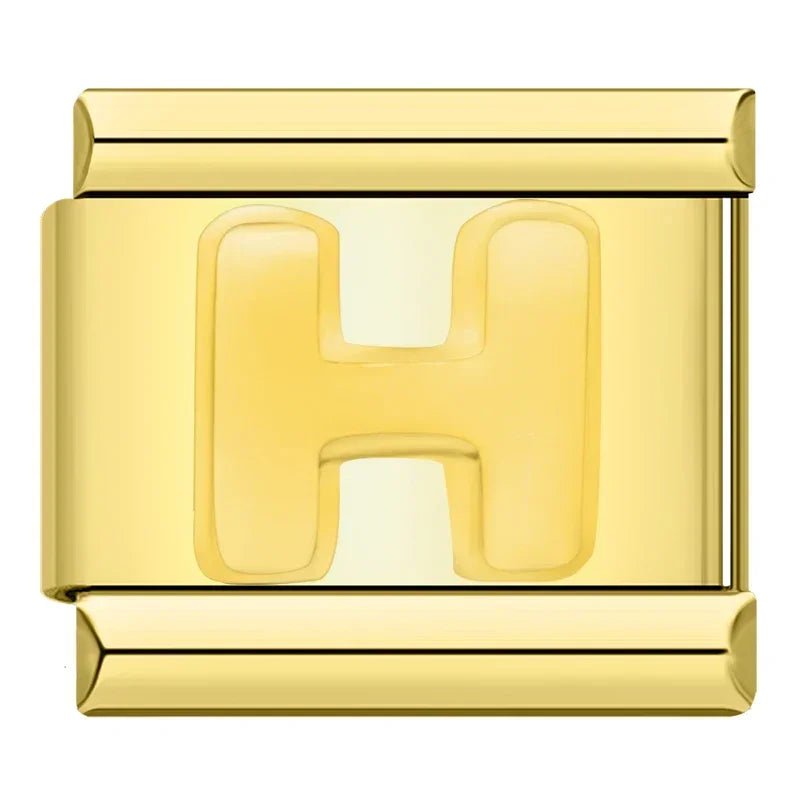 Charm Letra H - Italian Charms