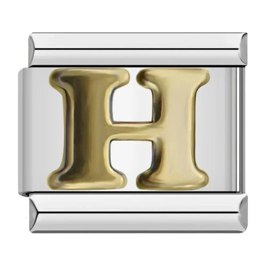 Charm Letra H - Italian Charms