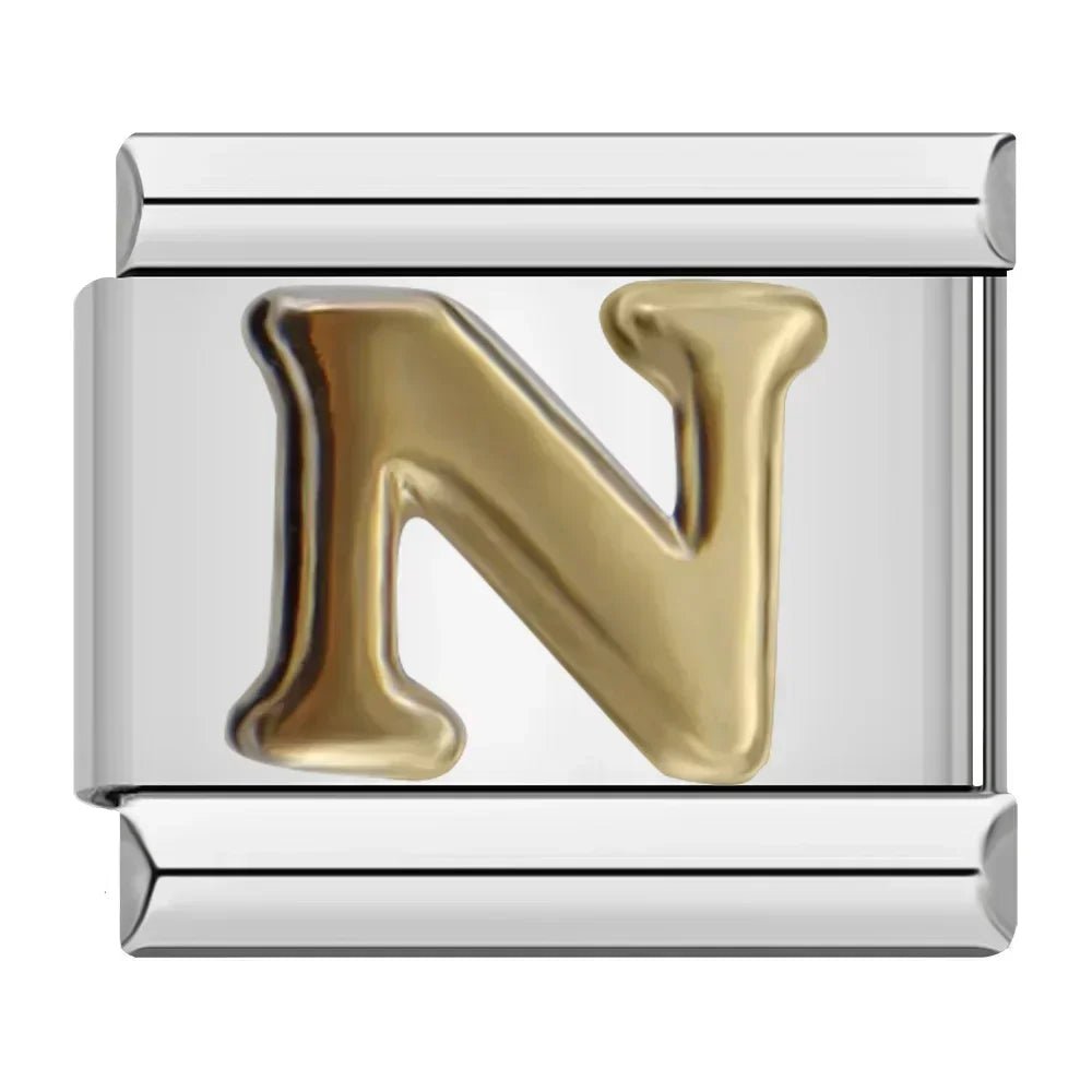 Charm Letra N - Italian Charms