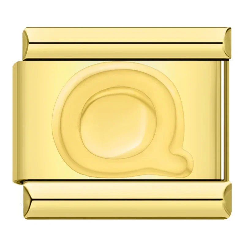 Charm Letra Q - Italian Charms