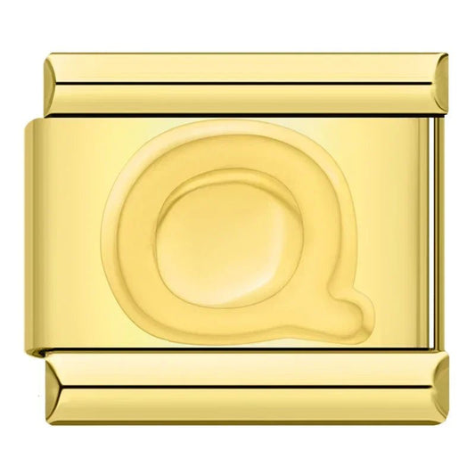 Charm Letra Q - Italian Charms