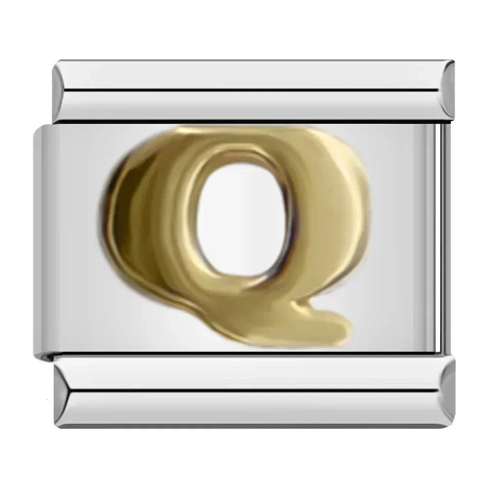 Charm Letra Q - Italian Charms
