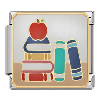Charm Libros escuela - Italian Charms