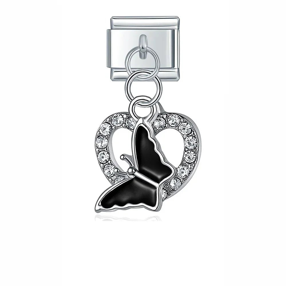 Charm Mariposa negra - Italian Charms