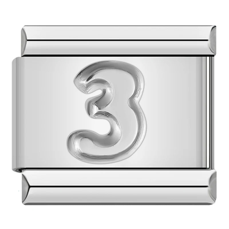 Charm Número 3 - Italian Charms