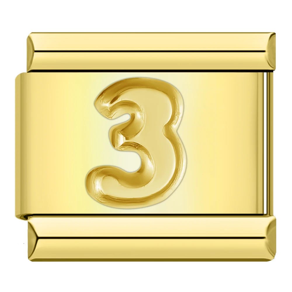 Charm Número 3 - Italian Charms