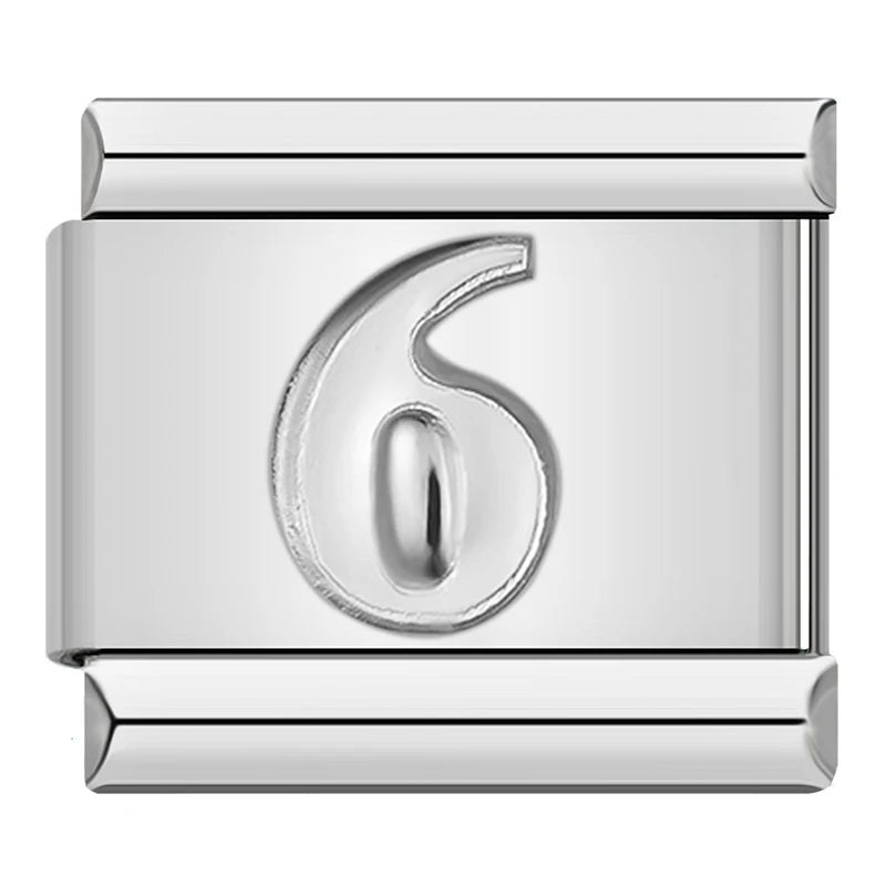 Charm Número 6 - Italian Charms