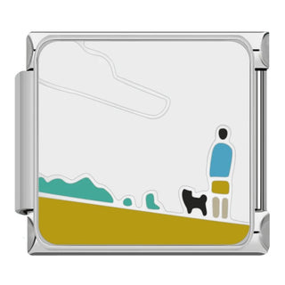Charm Paisaje perrito - Italian Charms