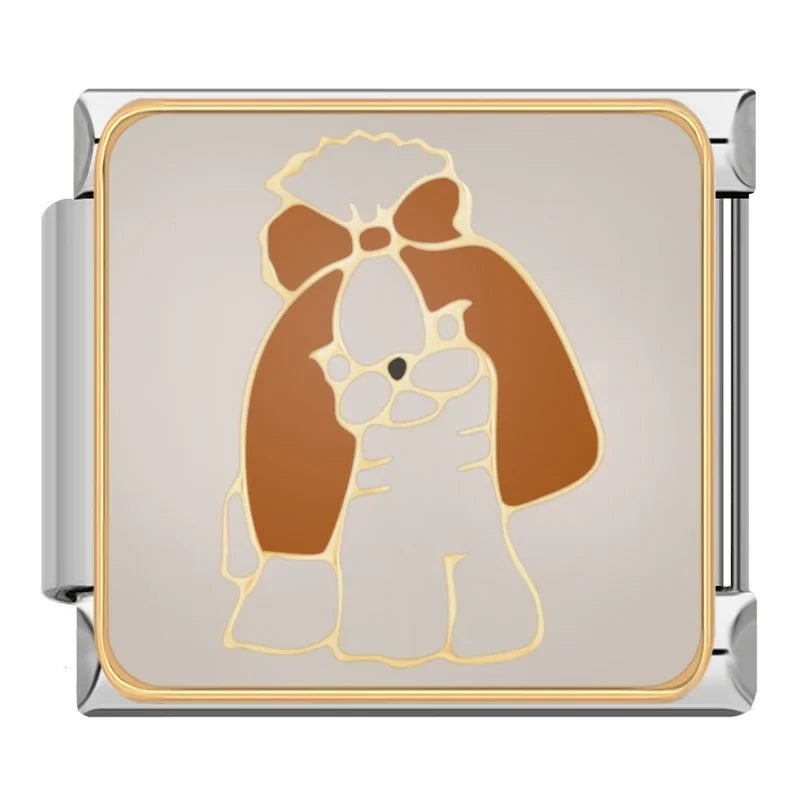 Charm Perro moño - Italian Charms