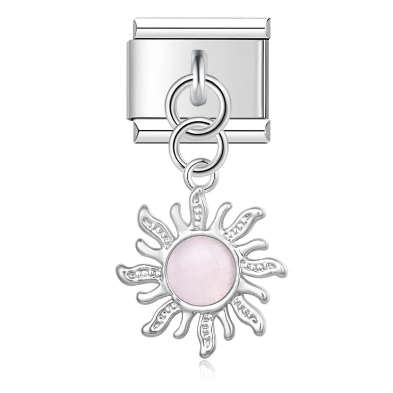 Charm Sol rosa - Italian Charms