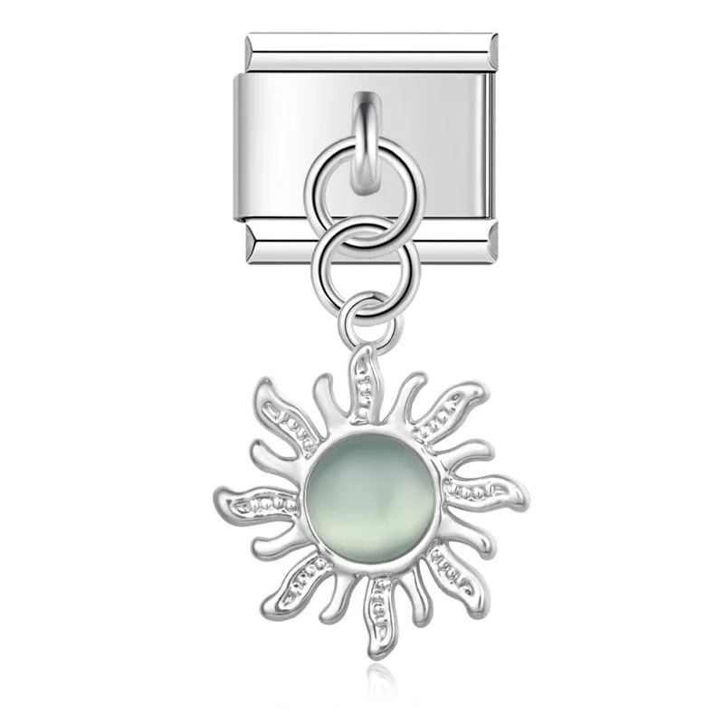 Charm sol verde - Italian Charms