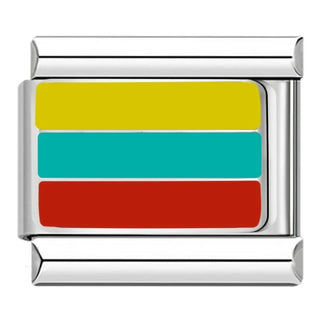 Charm Tricolor Vibrante - Italian Charms